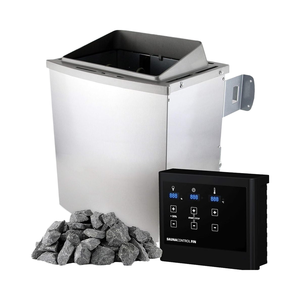 Poêle de sauna SULENO en cèdre rouge massif moderne, 9,0 <span class=keywords><strong>kW</strong></span>, commande de sauna sélectionnable, pierres de sauna de <span class=keywords><strong>20</strong></span> kg, chauffage pour appartement, villa - Product Image 1