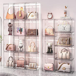 厂家批发女士手提包展示柜磁性透明亚克力包盒 - Product Image 6