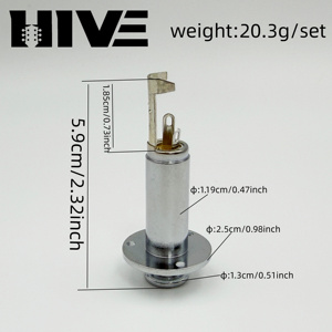 HIVE Mono Mode Output Input <span class=keywords><strong>Jack</strong></span> Socket 6.35MM <span class=keywords><strong>Jack</strong></span> Gitar Elektrik Kuningan untuk Instrumen Senar Suku Cadang & Aksesori - Product Image 2