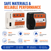Régulateur de tension automatique monophasé Puluos KE-V015 120V/220V en cuivre robuste 6600W avec écran tactile pour climatiseurs