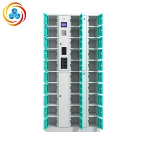 Casier intelligent personnalisé pour salle de sport et hôtel, avec accès par reconnaissance faciale, mot de passe et empreinte digitale, assemblé, pour gare ferroviaire, en acier laminé à froid - Product Image 5