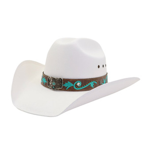<span class=keywords><strong>N138</strong></span> Chapeau de cowboy en paille de papier tendance pour l'été, style sombrero, avec décoration papillon, personnalisation usine - Product Image 1