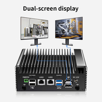 Neuer Lüfterloser Mini Tragbarer Industrie-Mini-PC Intel Core I7 DDR3L 2 RJ45 2 RS232/RS485 Industrieller NUC-Computer