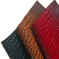 Produit pour siège de voiture sac à main sac à main boîte d'emballage motif crocodile cuir synthétique brillant dégradé PVC matériau de rembourrage