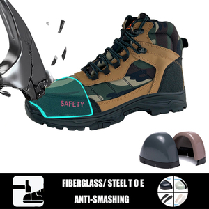Botas de Senderismo Unisex Multiusos con Puntera de Acero y Entresuela de Placa de Acero, con Empeine de Gamuza y Malla, Grado <span class=keywords><strong>AUS</strong></span>/NZ, Precio de Fábrica Australia - Product Image 3
