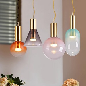 Modern Minimalist Single-Head Art Chandelier Light Luxury Nordic Style Bar Counter Pendant Lamp for Coffee Shop Restaurant - Product Image 2