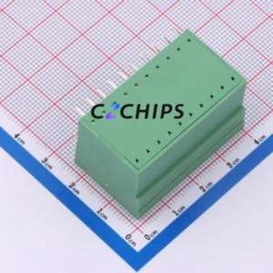 DGB381-10P2S-MG361 Plug-in Terminal Block Bent Lead Through Hole,P=3.81mm Board-to-Board / Socket - Closed 2x10P 3.81mm Green - Product Image 2