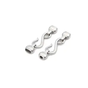 Ctbx176 Thép Không Gỉ Ổ Khóa Vòng Và Da Phẳng Dây End Clasp Cho Tự Làm Đồ Trang Sức Phát Hiện - Product Image 1