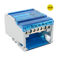 Conector de Bloque de Terminales para Caja de Distribución de Energía en Riel DIN de Cobre de 6 Polos SiRON Serie H501 500V/125A