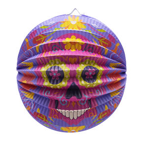 EAST TERN Lanterne ronde en papier pour la Fête des Morts, 24 cm, décoration de fête pour la remise des diplômes et Thanksgiving, utilisation intérieure/extérieure - Product Image 3