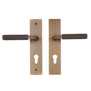 Ensemble de serrure de porte à mortaise de haute sécurité cylindre en laiton levier de serrure européen poignée de porte de luxe serrure de porte avant extérieure pour <span class=keywords><strong>bois</strong></span> - Product Image 1