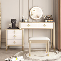 Table de maquillage et de coiffage haut de gamme en bois massif, style luxe léger, pour petit appartement, chambre à coucher, modèle BK-03