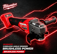 Meuleuse d'angle sans balais Milwaukee 2880-20 M18 FUEL au lithium, 4,5/5 pouces, interrupteur à palette sans verrouillage, usage intensif, pour découpe et meulage (outil nu)