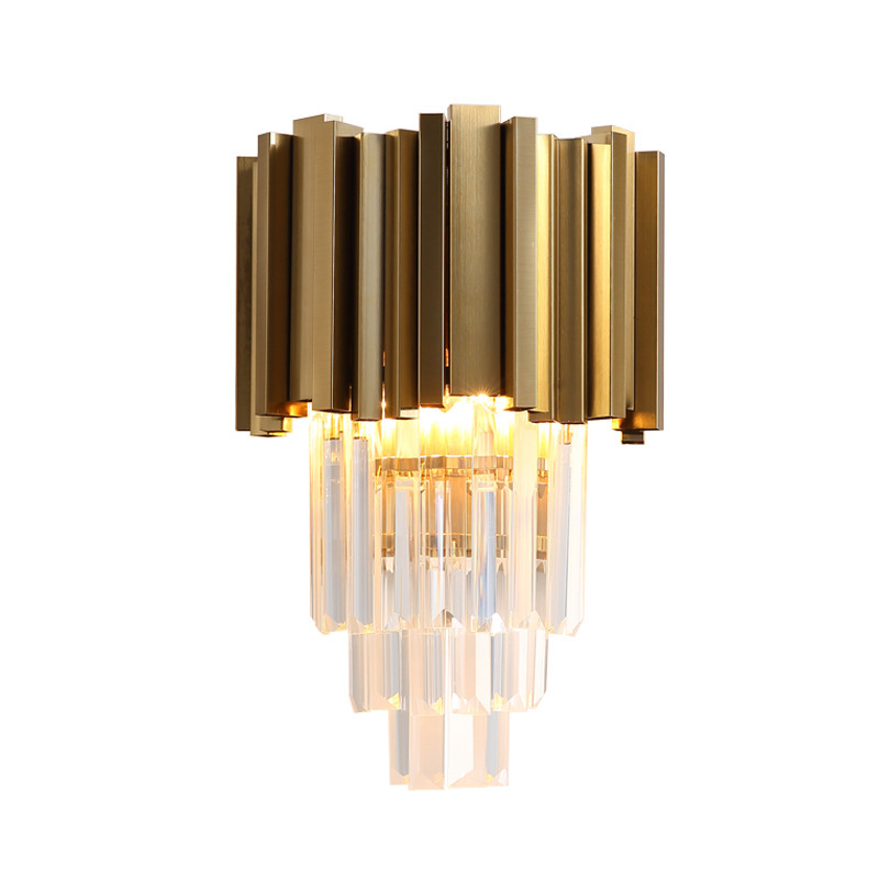 Modern Classic Crystal Bedroom Home Chandeliers Interior Indoor Decorative Metal Luxury Led Wall Sconce Lamp Light · image 6
