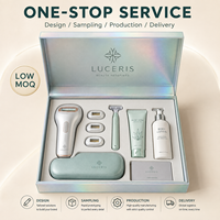 Boîte sur mesure haut de gamme pour appareil de beauté, pour kit d'épilation laser, en carton rigide à charnière, fabrication OEM