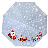YS-6010 Parapluie pour enfants fourni par l'usine, cadeau de Noël et d'Halloween, souvenirs, impression personnalisée, parapluie de sécurité à ouverture facile pour enfants
