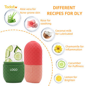 مكعبات الثلج للوجه للتجميل ، مدلك سيليكون للوجه ، أسطوانة الثلج ، أسطوانة - Product Image 2