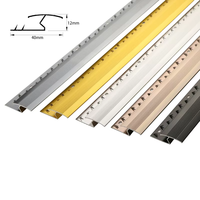 Profilé en aluminium auto-adhésif pour bordure de tapis, bande de transition en aluminium pour tapis