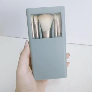Ensemble de 5 pinceaux de <span class=keywords><strong>maquillage</strong></span> avec miroir, mini ensemble de pinceaux de beauté multifonctionnel <span class=keywords><strong>complet</strong></span> pour le visage, les lèvres, nouveau, <span class=keywords><strong>complet</strong></span> pour les ombres à paupières - Product Image 3