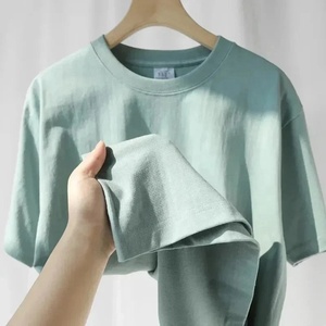 T-shirts pour hommes en coton lourd 320g, manches courtes, vêtements streetwear américains, hauts d'été, t-shirt personnalisé - Product Image 2