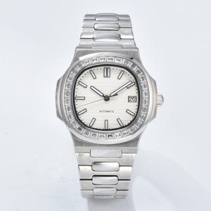 Reloj de Cuarzo de Alta Gama para Hombre 8225, Esfera Grande con Escala 3D, Resistente al Agua, Reloj de Pulsera Ejecutivo con Correa de Cuero de Calidad - Product Image 1