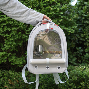 Sun budgie birdcage, portable <b>backpack</b>, foldable and breathable pigeon cage. - Product Image 4