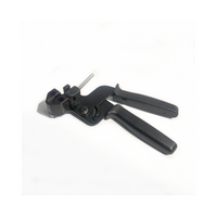 Outil à serre-câbles en acier inoxydable LQG, outil manuel noir en acier inoxydable pour serre-câbles, outil de tension et de coupe réglable