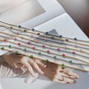 Colección de Lujo Dylam en Stock, Sin Pedido Mínimo, Chapado en Oro de 18K y Rodio, Plata de Ley 925, Collar de Zirconia con Elementos Infinitos - Product Image 4