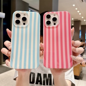 Coque de téléphone à motif rayé tendance pour <span class=keywords><strong>iPhone</strong></span> 17 Pro Max 16 15 <span class=keywords><strong>14</strong></span> 13 – Étui de luxe brillant IMD pour <span class=keywords><strong>iPhone</strong></span> - Product Image 3