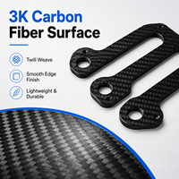 Fabricant de pièces en fibre de carbone sur mesure OEM, tissage sergé 3K, usinage CNC avec plaque en fibre de carbone, pièces en fibre de carbone légères et durables