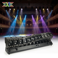 Barre de lumière mobile XJ 12x60W RGBW avec lumières LED ondulantes et contrôle d'inclinaison indépendant, idéale pour les scènes de concert