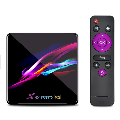 2020 Newest model X88 PRO-X3 smart 4K tv box RAM 2G ROM 32GB 64GB128GB android 9 box tv for Arabic IPTV with WIFI BT