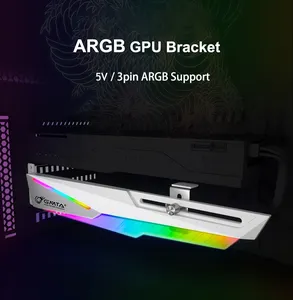 Factory Wholesale Computer Gaming Pc ARGB Sync Graphics Card Support Gpu Stand Bracket Graphics Card Gpu Holder