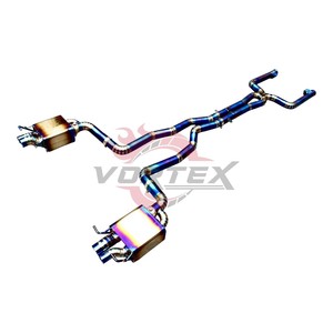 ท่อไอเสีย Vortex High Performance Catback สำหรับ Mercedes E63S AMG 4.0T ปี 2016-2024 สีไทเทเนียมบลู - Product Image 2