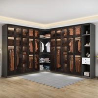 15 ans d'expérience Armoire moderne Walkin Closet Design Armoire de dressing en verre et bois