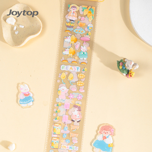 Joytop Adesivi Decorativi a Striscia Lunga con Cristalli a Forma di Frutta, Lucidi, per Fai da Te, Sfondo Trasparente, per Diari - Product Image 4