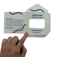 Emballage d'enveloppe en papier personnalisé Enveloppe en papier kraft Enveloppe d'emballage avec fenêtre pour emballage de breloques de baskets