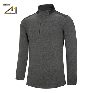 Camiseta Térmica de Manga Larga para Hombre Aonesport, Tejido de Forro Polar, Secado Rápido, Estilo Safari, Corte Regular, Color Sólido - Product Image 2