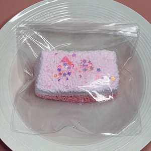 Realistic 9cm Food-Grade Silicone <b>Squeeze</b> Toys Long Rice <b>Ball</b> Corn Bear Cake Glittery Strawberry Candy Cake All-Ages Fidget Toys - Product Image 2