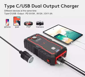 <span class=keywords><strong>Utrai</strong></span> Car 12V <span class=keywords><strong>Jump</strong></span> <span class=keywords><strong>Starter</strong></span> chargeur Compact Booster de batterie dispositif de démarrage avec lampe de poche LED Power Bank <span class=keywords><strong>Jump</strong></span> start - Product Image 4