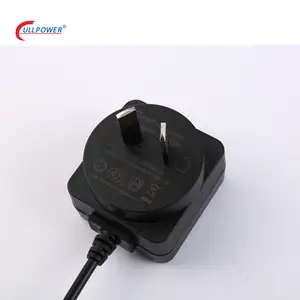 Adaptador de potência de comutação, adaptador de energia rcm saa c-tick certificados australiana 5v 1.2a ac dc