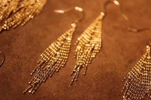 Boucles d'oreilles pampilles en or 18k, cadeau d'anniversaire de mariage, boucles d'oreilles pendantes, en or véritable, style bohème, goutte pour femmes, pièces - Product Image 2