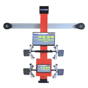 3D רכב גלגל aligner מכונה עם שני צגים עבור אוטומטי גלגל יישור שירות