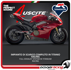 New High End <b>Motorcycle</b> <b>Exhaust</b> Termignoni D182 High Full Titanium on Racing 4USCITE for Panigale V4 2018 2023 - Product Image 3