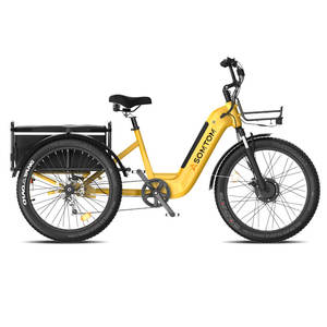 Offre Spéciale haute puissance 2025 entrepôt américain livraison gratuite vélo cargo électrique 500W Tricycles électriques vélo électrique à <span class=keywords><strong>trois</strong></span> <span class=keywords><strong>roues</strong></span> - Product Image 6