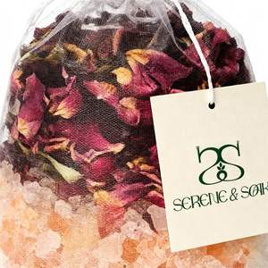 S&Soak Sachet <span class=keywords><strong>de</strong></span> <span class=keywords><strong>bain</strong></span> floral à la pivoine et au <span class=keywords><strong>sel</strong></span> marin naturel, thé <span class=keywords><strong>de</strong></span> <span class=keywords><strong>bain</strong></span> pour spa avec fonction nettoyante - Product Image 4