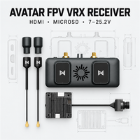 Récepteur vidéo numérique FPV Caddx Walksnail Avatar VRX 1080P avec module à quatre antennes pour lunettes analogiques