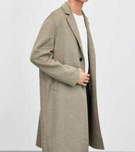 גברים של סתיו חורף חם מעיל רוח צמר מעיל ארוך אורך צמר מעיל ענקי מעיל לגברים - Product Image 2