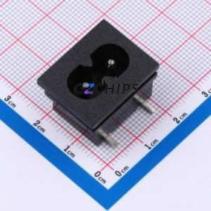 RT-C08-D0-BD AC Power Connector Through hole Component (THT) Connector IEC 320-C8 1 2 Right Angle Insert - Product Image 1