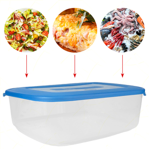 Boîte de rangement alimentaire rectangulaire de 10 litres, boîte de service, récipient pour réfrigérateur, couvercle hermétique, 39x30x13h cm, passe au lave-vaisselle, plastique de qualité alimentaire - Product Image 4